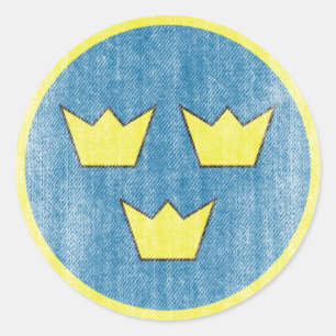 STICKER ROND LA SUÈDE