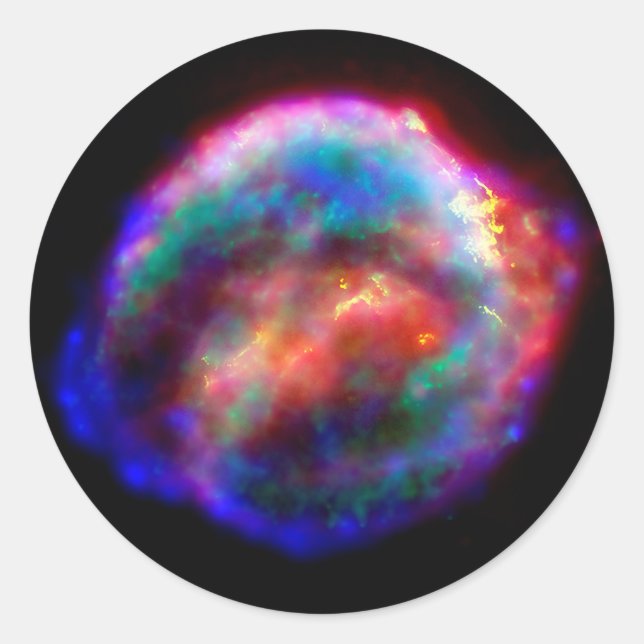 Sticker Rond La Supernova de Kepler reste photo spatiale Hubble (Devant)