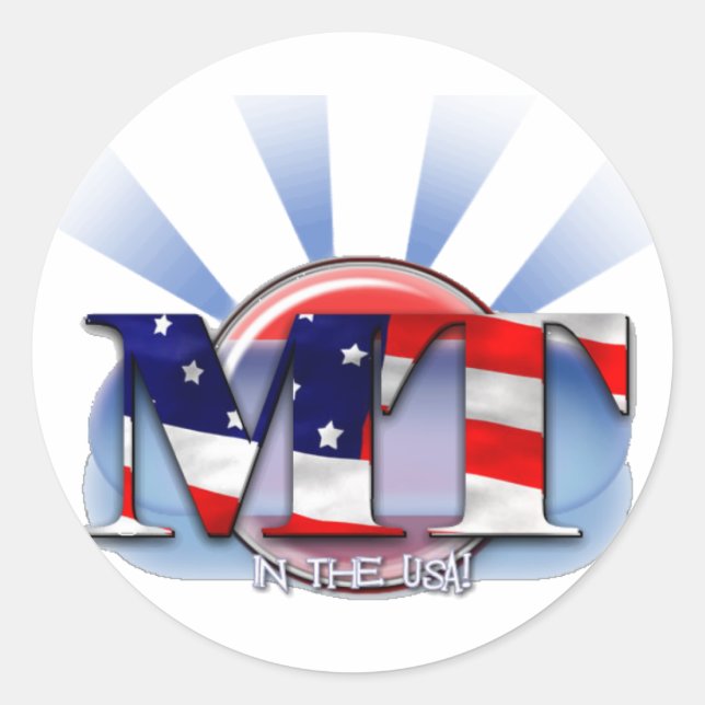 STICKER ROND LA TA AUX ETATS-UNIS - TECHNOLOGUE MÉDICAL (Devant)
