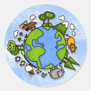 Sticker Rond la terre