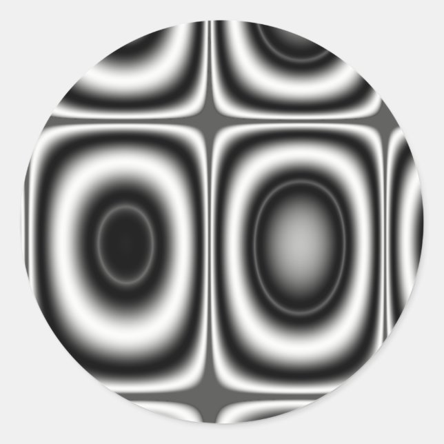 Sticker Rond La Terre Sept - Fractale (Devant)