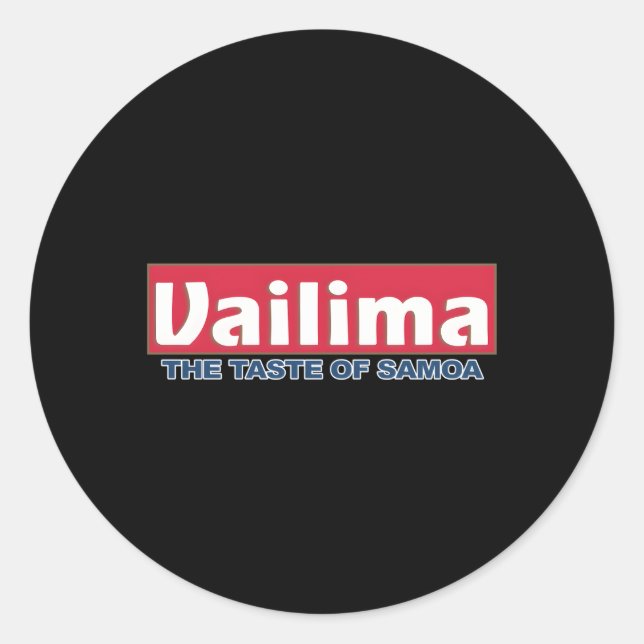 Sticker Rond La tribu de Samoan Vailima (Devant)