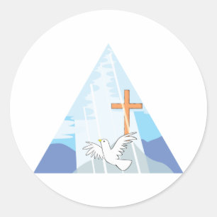 Sticker Rond La trinité - Dieu le fils de père et le