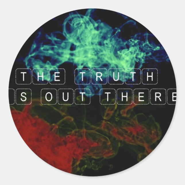 Sticker Rond La vérité est là (Devant)