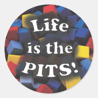 Sticker Rond La vie est le PITS !
