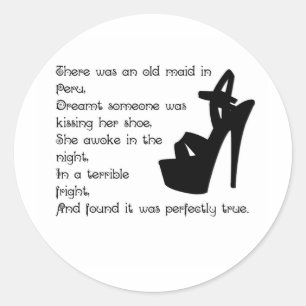 Sticker Rond La vieille domestique au Pérou