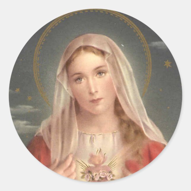 Sticker Rond La Vierge (Devant)