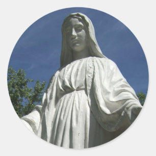 Sticker Rond La Vierge Marie