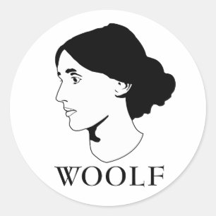 Sticker Rond La Virginie Woolf