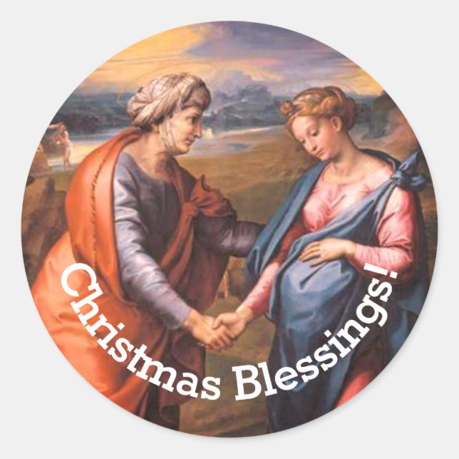 Sticker Rond La Visitation (Devant)