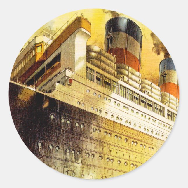 Sticker Rond "La voie américaine vers l'Amérique" (Devant)