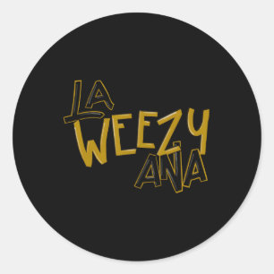 Sticker Rond La Weezy Ana Louisiane Costume de Mardi Gras heure