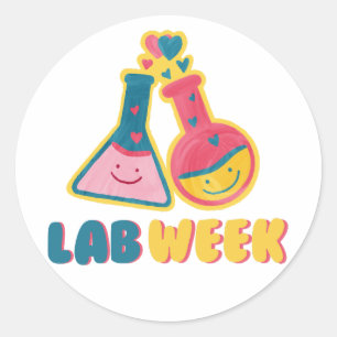 Sticker Rond Lab Week 2024 Médicale Lab Tech