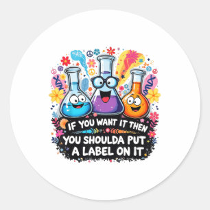 Sticker Rond Lab Week 2025 Mystery Machine Médicale Lab Design