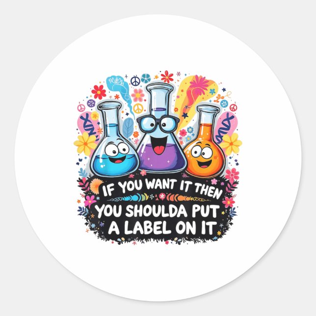 Sticker Rond Lab Week 2025 Mystery Machine Médicale Lab Design (Devant)