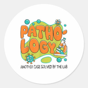 Sticker Rond Lab Week 2025 Pathologie Rétro Mystère Machine De