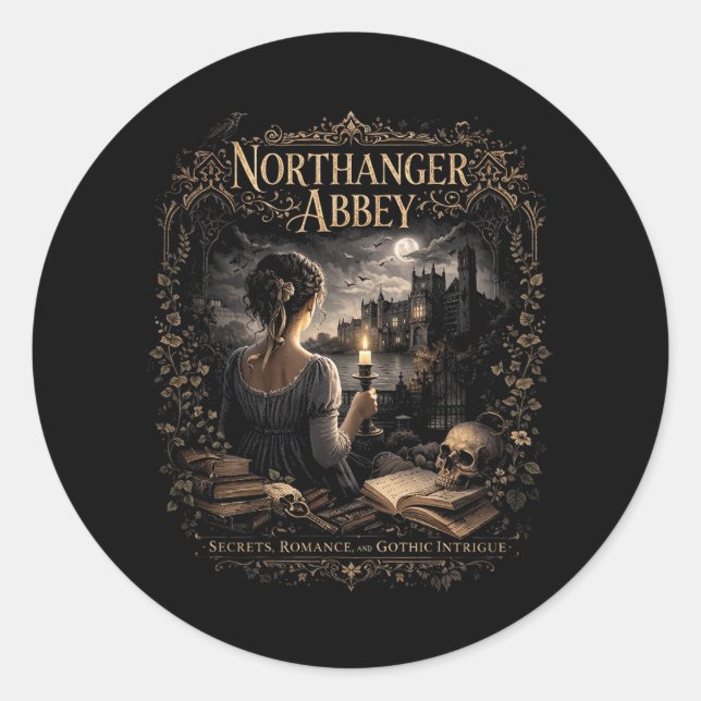 Sticker Rond L'Abbaye de Northanger (Devant)