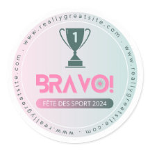 Label Champion Gagnant pour la journée sportive