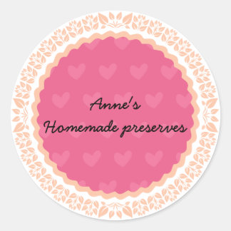 Sticker Rond Label for homemade preserves II