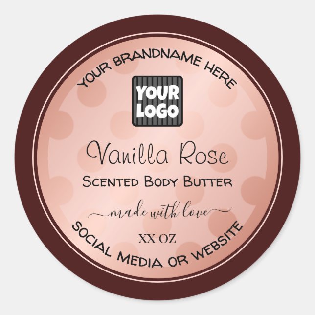 Sticker Rond Labels de produits agricoles (Devant)