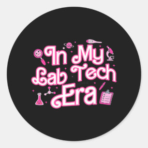 Sticker Rond Laboratoire Médicale de l'ère de la technologie da