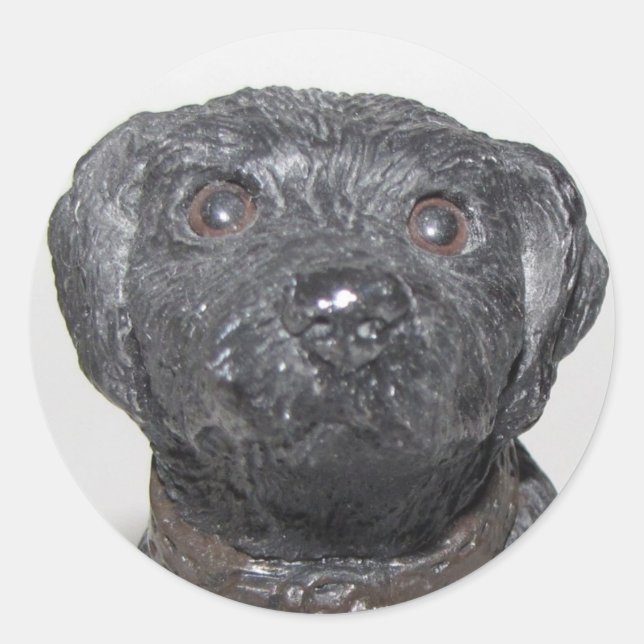 Sticker Rond Laboratoire noir très Cool (Devant)