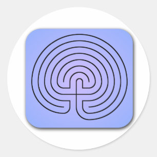 Sticker Rond Labyrinthe classique