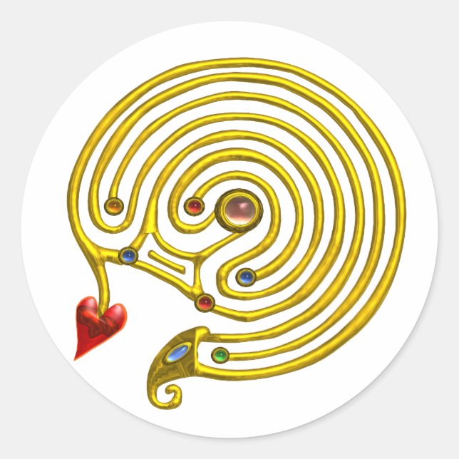STICKER ROND LABYRINTHE HYPER (Devant)