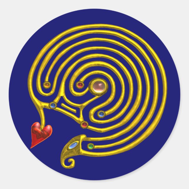 STICKER ROND LABYRINTHE HYPER (Devant)