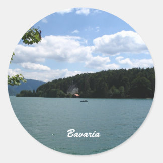Sticker Rond Lac de Bavière Haute