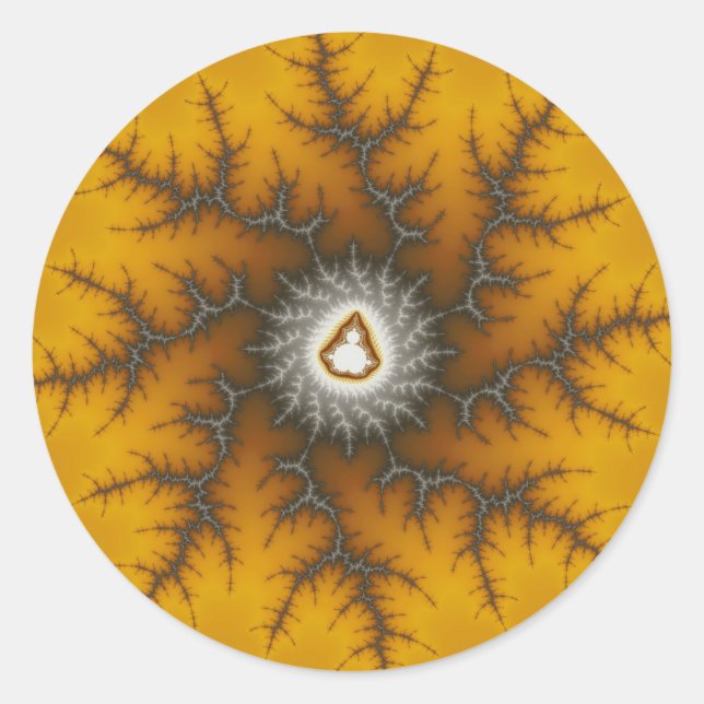 Sticker Rond Lac de glace - Fractal (Devant)