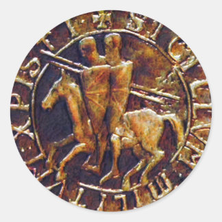 Sticker Rond Lac Medieval des Knights