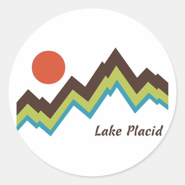 Sticker Rond Lac Placid (Devant)