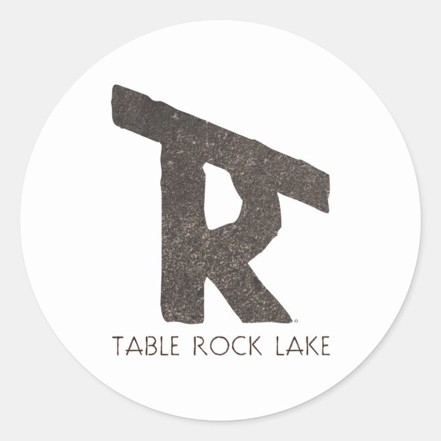 Sticker Rond Lac Table Rock (Devant)