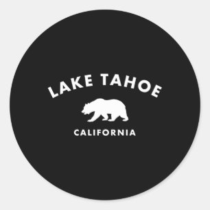 Sticker Rond Lac Tahoe Californie Ours