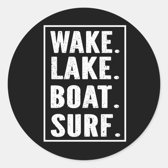 Sticker Rond Lac Wake (Devant)
