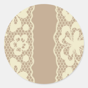 Sticker Rond Lace pattern