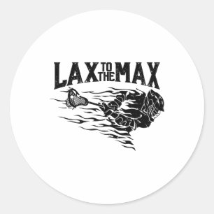 Sticker Rond Lâchez La Chemise Max Lacrosse Pour Lacrosse Playe
