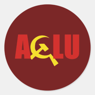 Sticker Rond L'ACLU est communiste