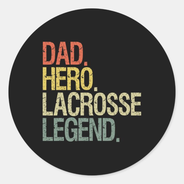 Sticker Rond Lacrosse (Devant)