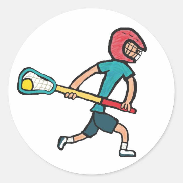 Sticker Rond Lacrosse (Devant)