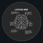 Sticker Rond Lacrosse Joueur Penser Dire Cerveau Drôle Christma<br><div class="desc">Lacrosse Joueur Pensez Sayes Cerveau Drôle cadeau de Noël</div>