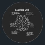 Sticker Rond Lacrosse Joueur Penser Dire Cerveau Drôle Christma<br><div class="desc">Lacrosse Joueur Pensez Sayes Cerveau Drôle cadeau de Noël</div>
