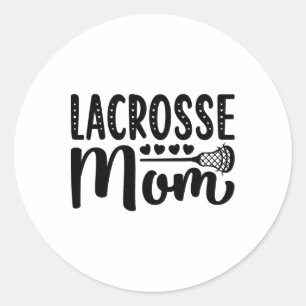 Sticker Rond Lacrosse Maman Chemise Cute Lacrosse Conception Po