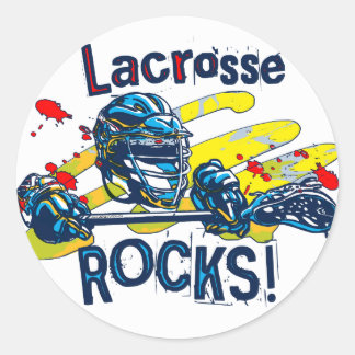 Sticker Rond Lacrosse Rocks LaX Gear