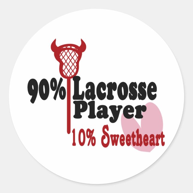 Sticker Rond Lacrosse Sweetheart (Devant)
