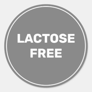 Sticker Rond Lactose Sans Allergie Sûr Culinaire Classique Rond