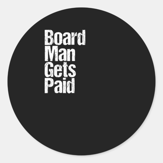 Sticker Rond L'administrateur est payé (Devant)