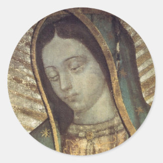 Sticker Rond Lady Guadalupe