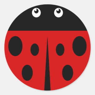 Sticker Rond Ladybird